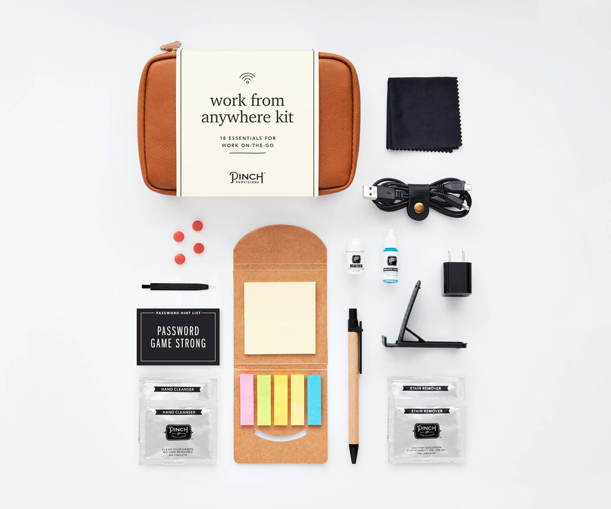 Work from Anywhere Kit Cognac | Office Gifts Corporate Gifts