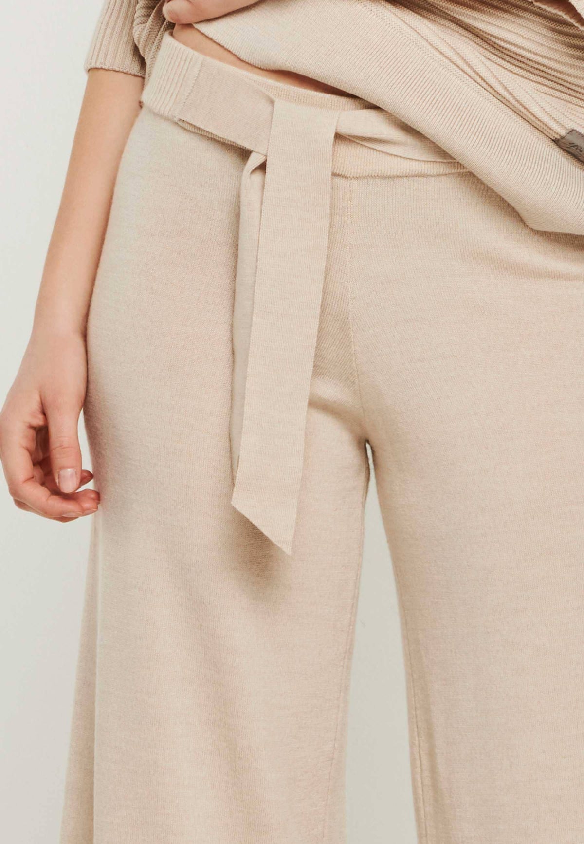 PANTS BAILEY - Wide Relaxing Pants for Women: M / Taupe