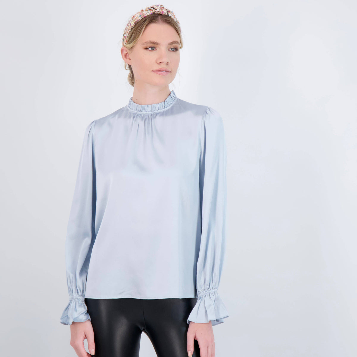 The Temple - Silk Blouse: Ivory