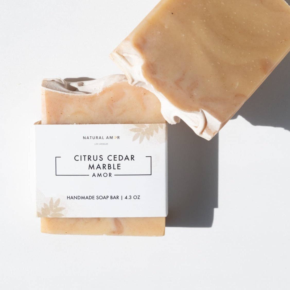 Citrus Cedar Marble Soap Bar: 4.3 oz