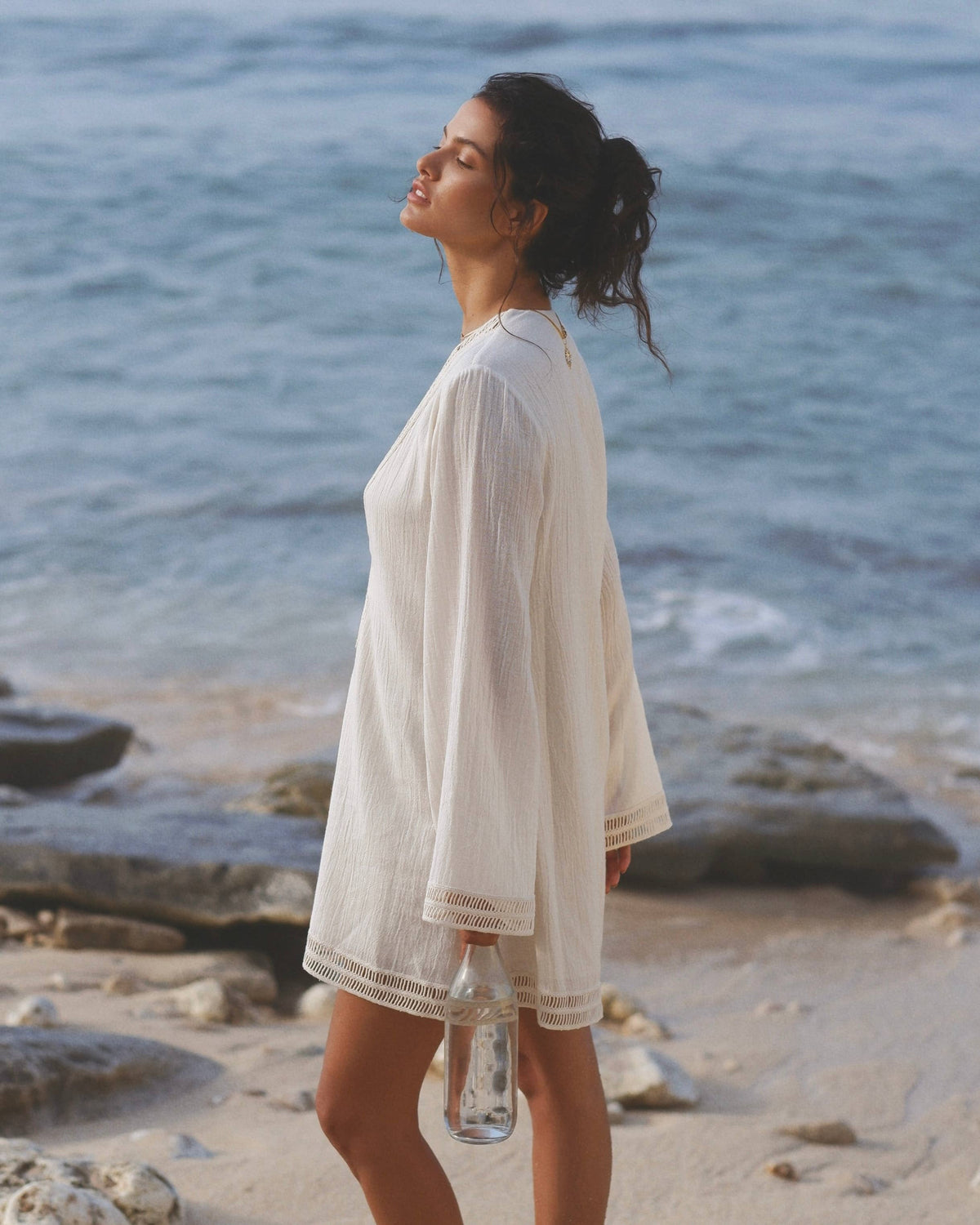 Positano Dress - Natural: Natural / S/M