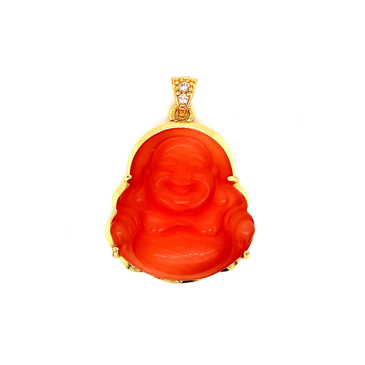 Gold Jade Buddha Pendant For Necklace, Yogi Chakra Pendants: Green