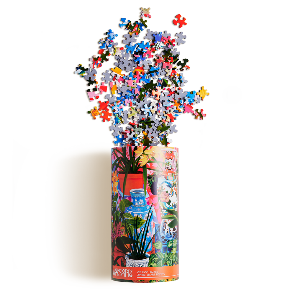 Tropical Vases Floral Still Life | 1000 Piece Jigsaw Puzzle