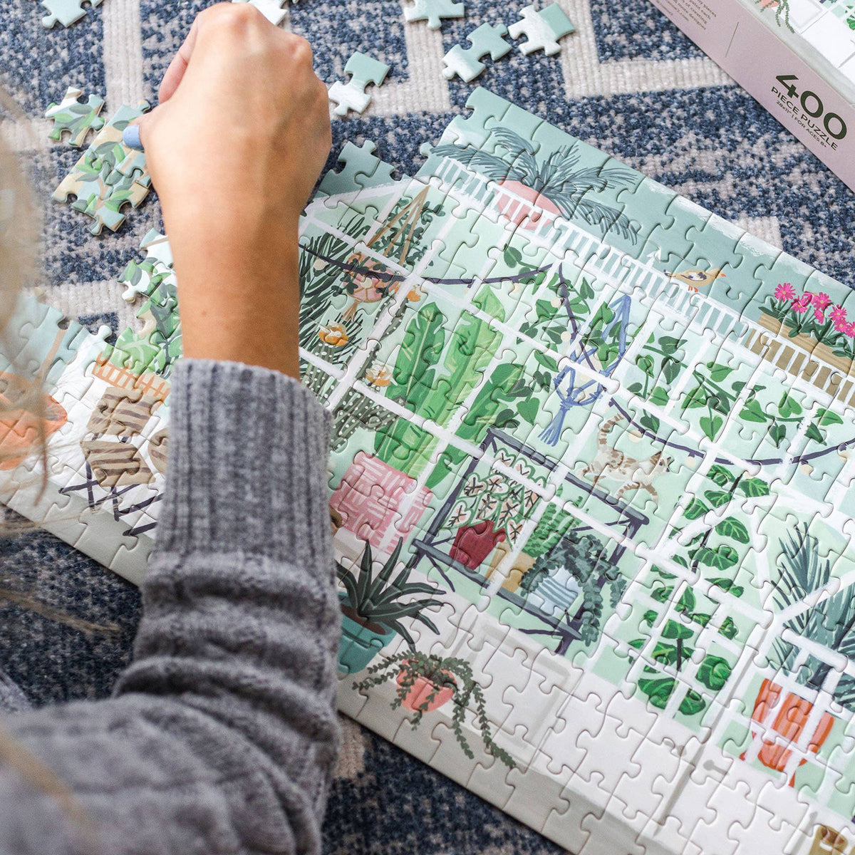 Greenhouse Panoramic - 400 Piece Jigsaw Puzzle