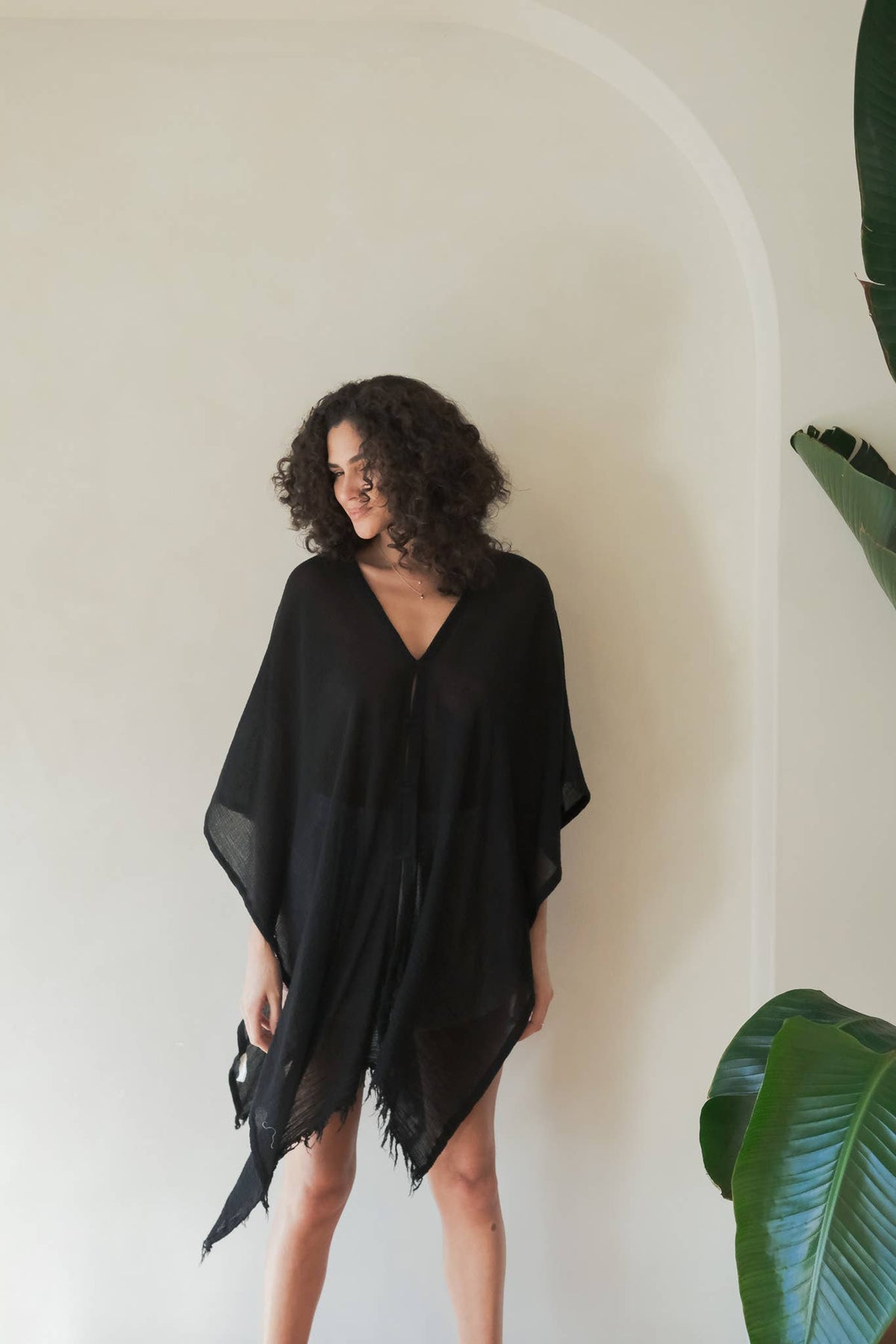 Ava Kimono - Black: Black / One Size