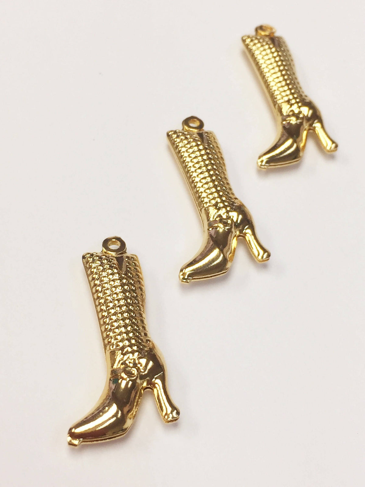 Boot Charm, Gold Filled Charms, Boot Jewelry, Cowboy Boot Charm, Charm For Necklace, High Heel Charms, Wholesale Charms, Charms For Necklace