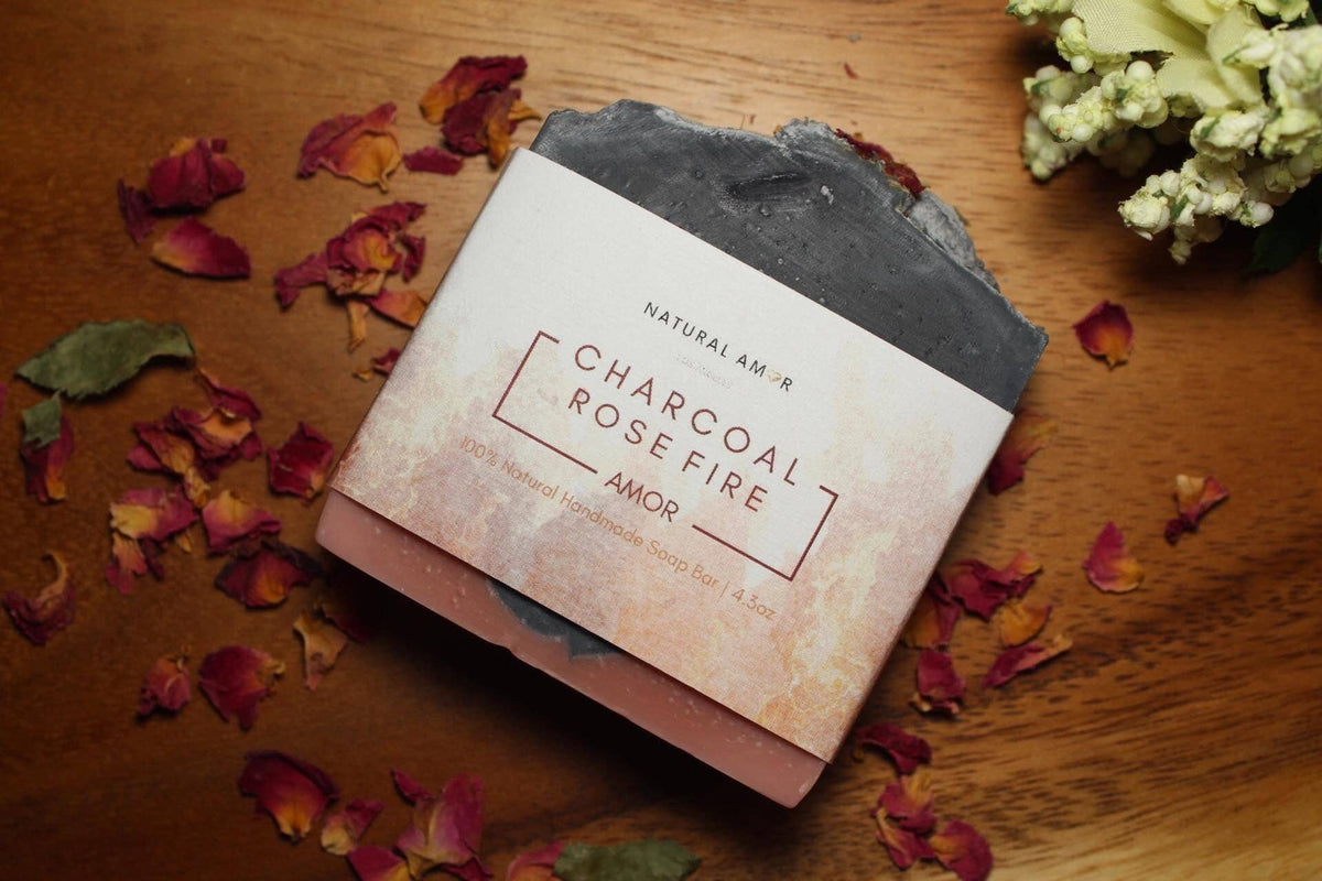 Charcoal Rose Bar Soap