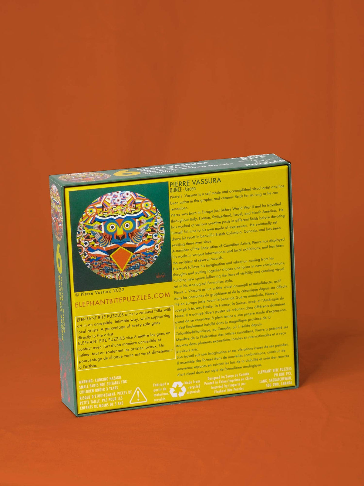 Jigsaw Puzzle Pierre Vassura "Ounce Green"