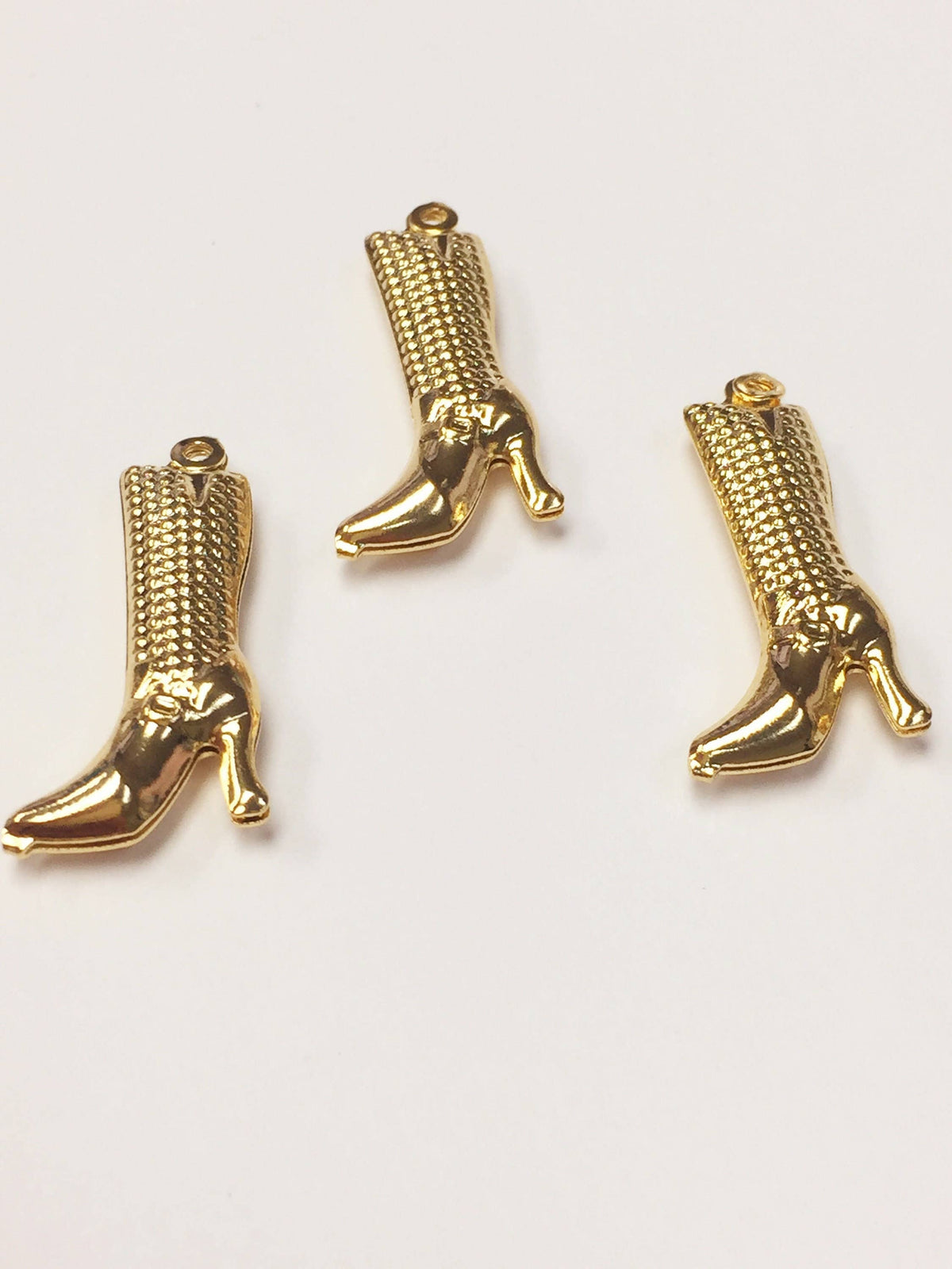 Boot Charm, Gold Filled Charms, Boot Jewelry, Cowboy Boot Charm, Charm For Necklace, High Heel Charms, Wholesale Charms, Charms For Necklace