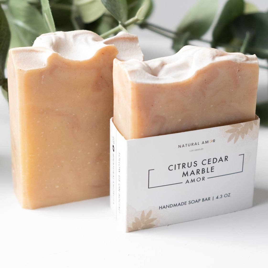 Citrus Cedar Marble Soap Bar: 4.3 oz