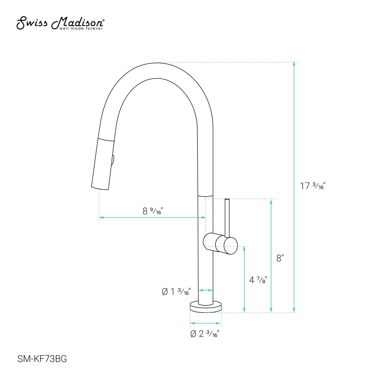 Chalet Single Handle Pull-Down Kitchen Faucet