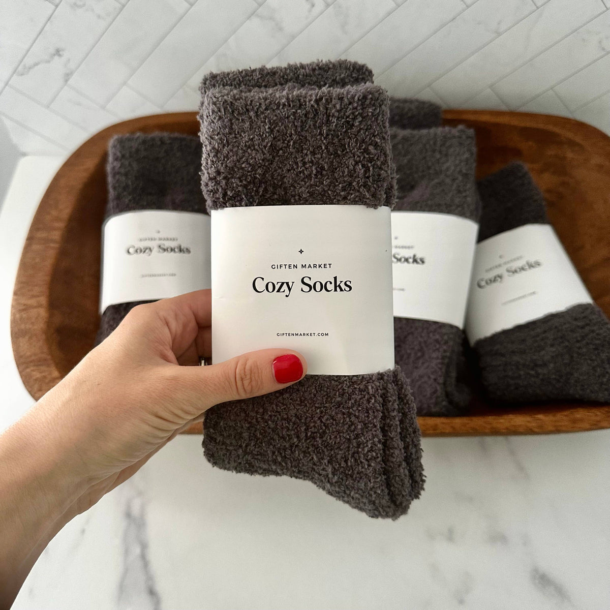 Cozy Cloud Socks - Charcoal - Warm & Soft - Winter Gift