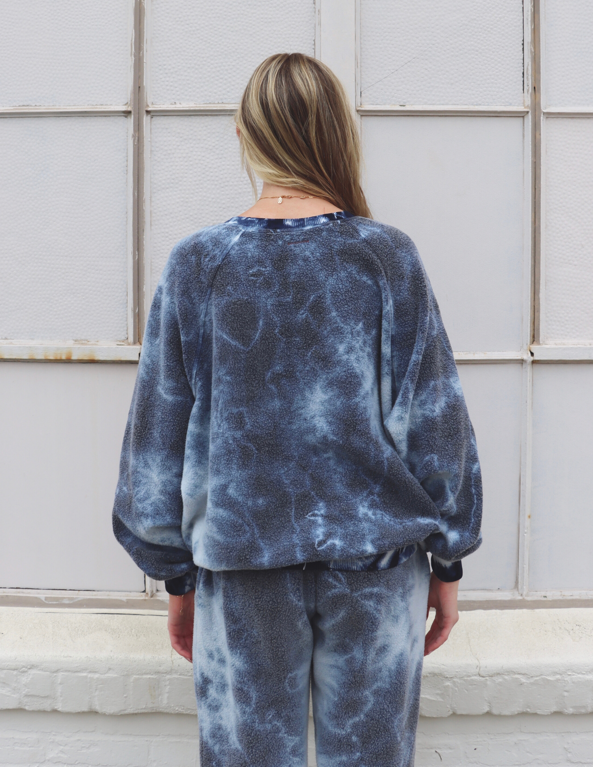 Plush Crewneck Pullover - tie dye