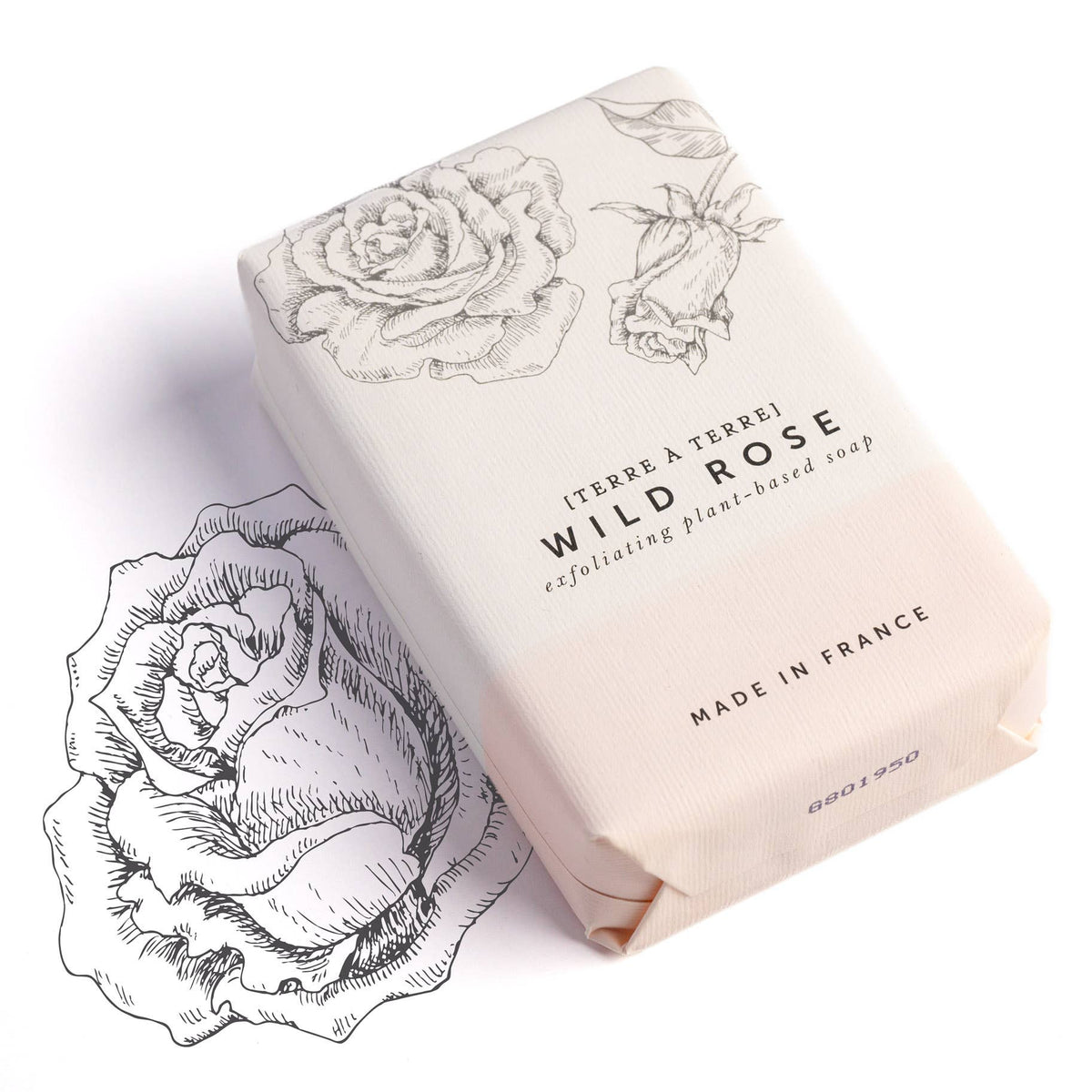 Terre a Terre - Wild Rose Exfoliating Soap - 7oz | 200g