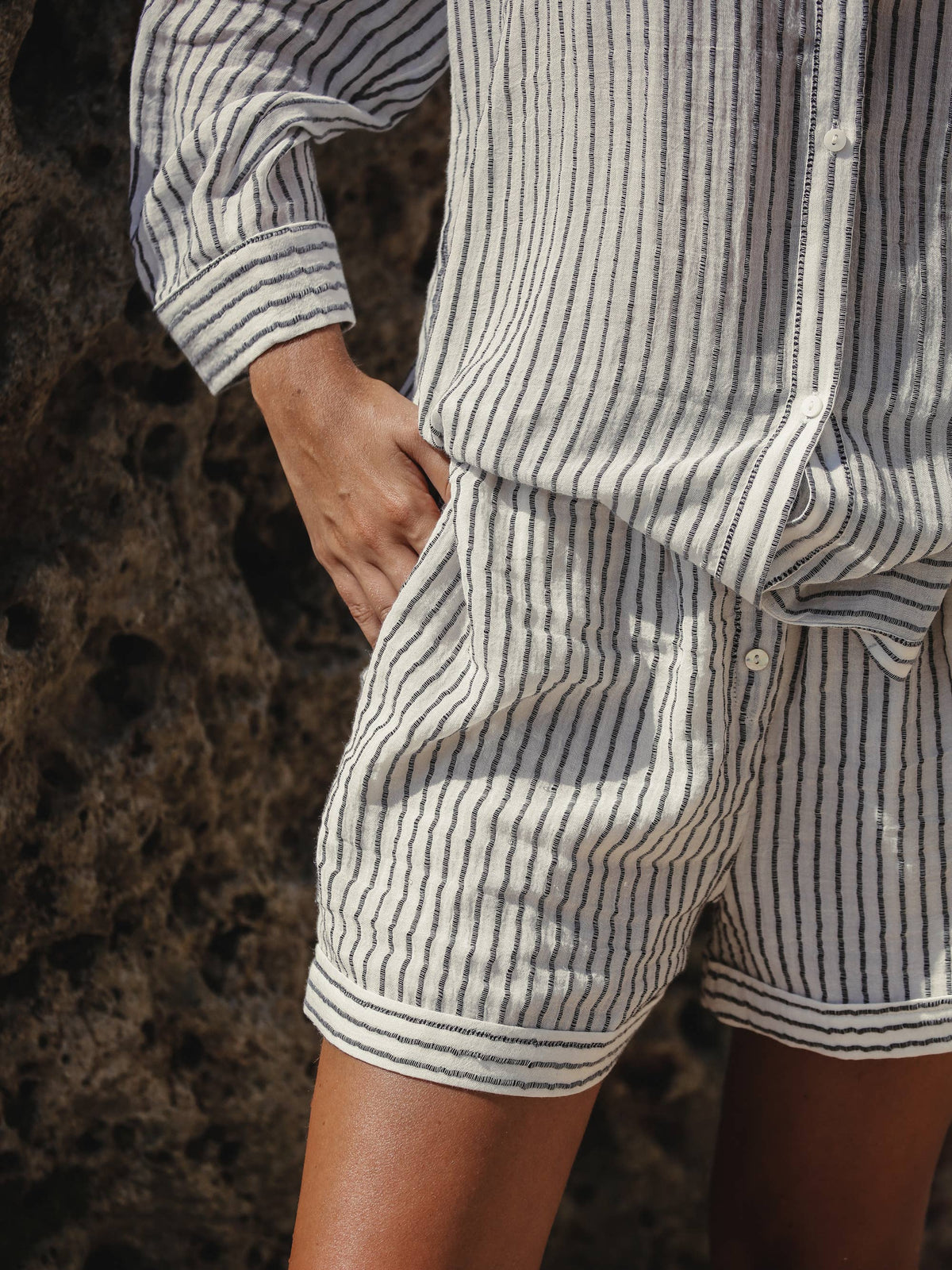 Ocean Short - Black Stripes: Medium/Large / Black Stripes