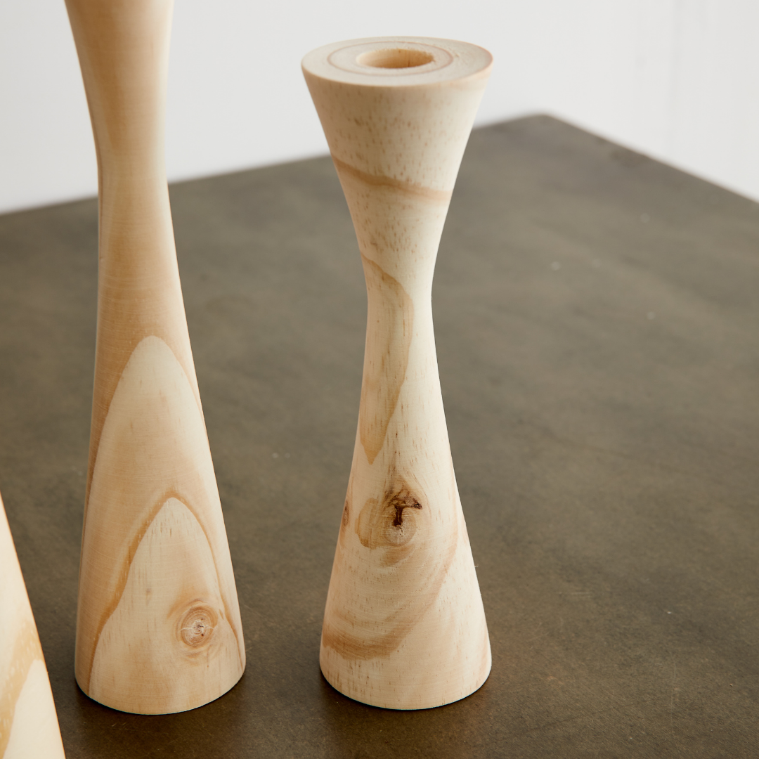 Geo Tapered Candlestick Holder: Medium