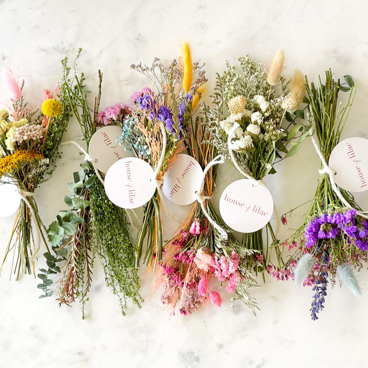 Classic & Chic Dried Flower Bundles: Romantic
