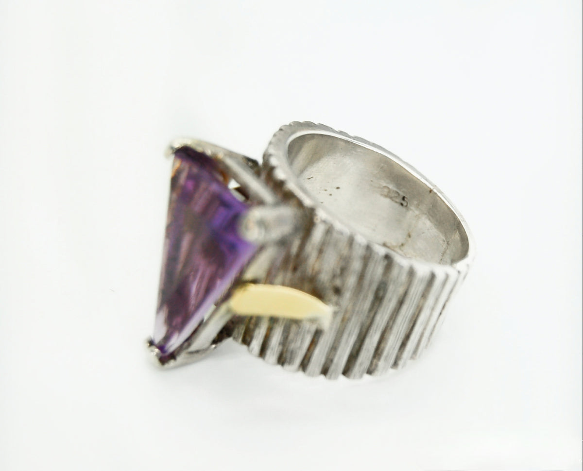 Bartolo Amethyst Triangle Ring