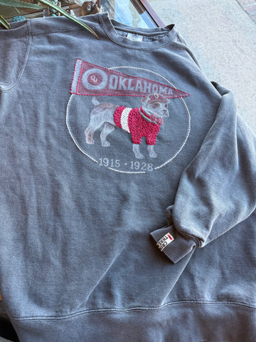 Mex first OU Mascot - Charcoal - L