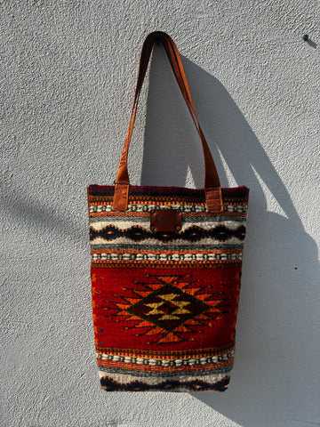 Vache Brothers Weaving / Leather Tote