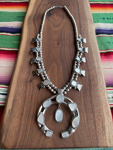 Vintage Squash Blossom - Mother of Pearl