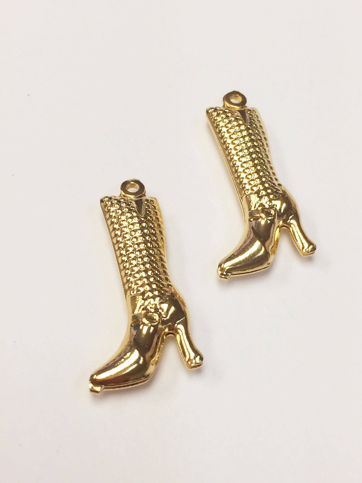 Boot Charm, Gold Filled Charms, Boot Jewelry, Cowboy Boot Charm, Charm For Necklace, High Heel Charms, Wholesale Charms, Charms For Necklace