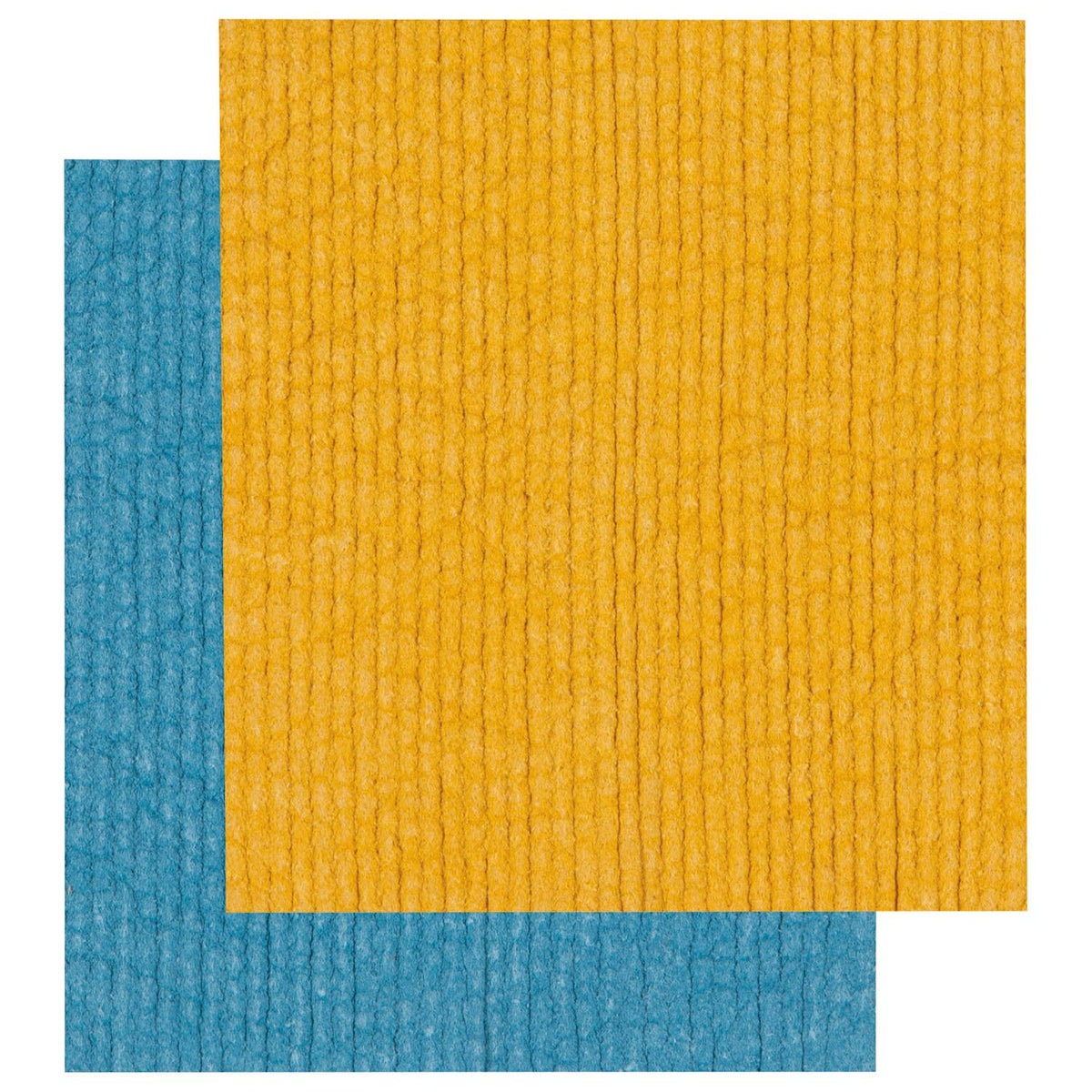 Ocean Blue and Gold Dishcloths Set of 2