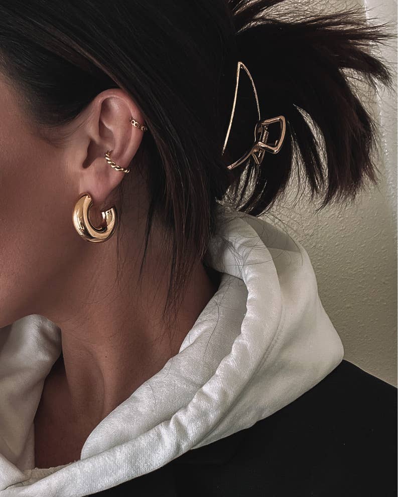 Eldon Hoop Earrings || GOLD