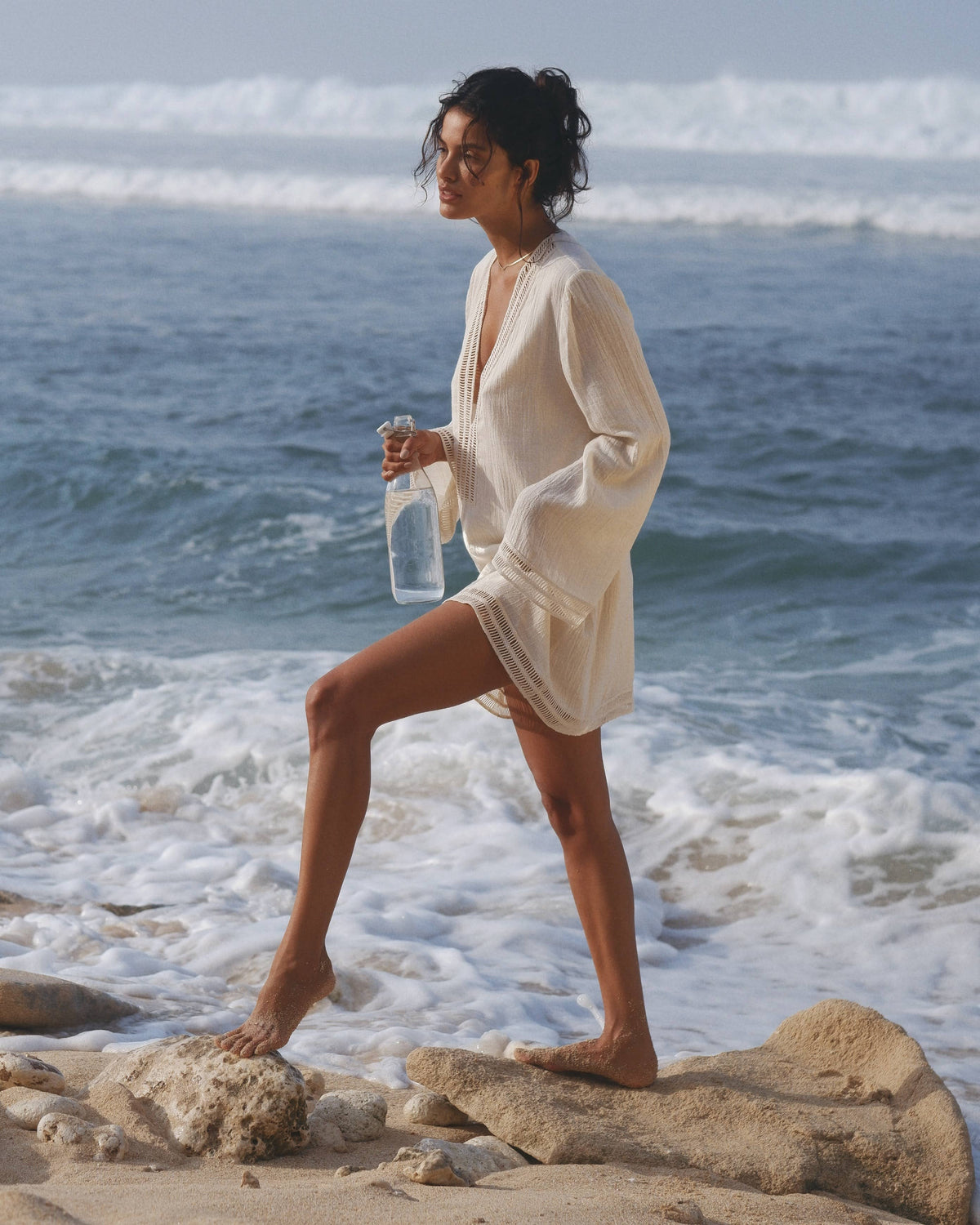 Positano Dress - Natural: Natural / S/M
