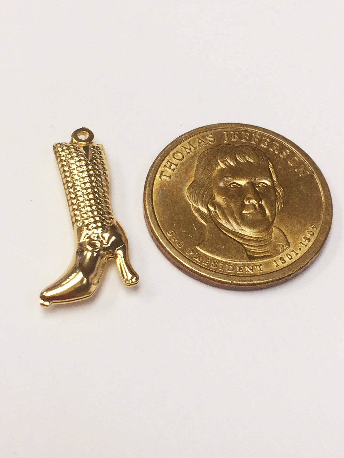 Boot Charm, Gold Filled Charms, Boot Jewelry, Cowboy Boot Charm, Charm For Necklace, High Heel Charms, Wholesale Charms, Charms For Necklace