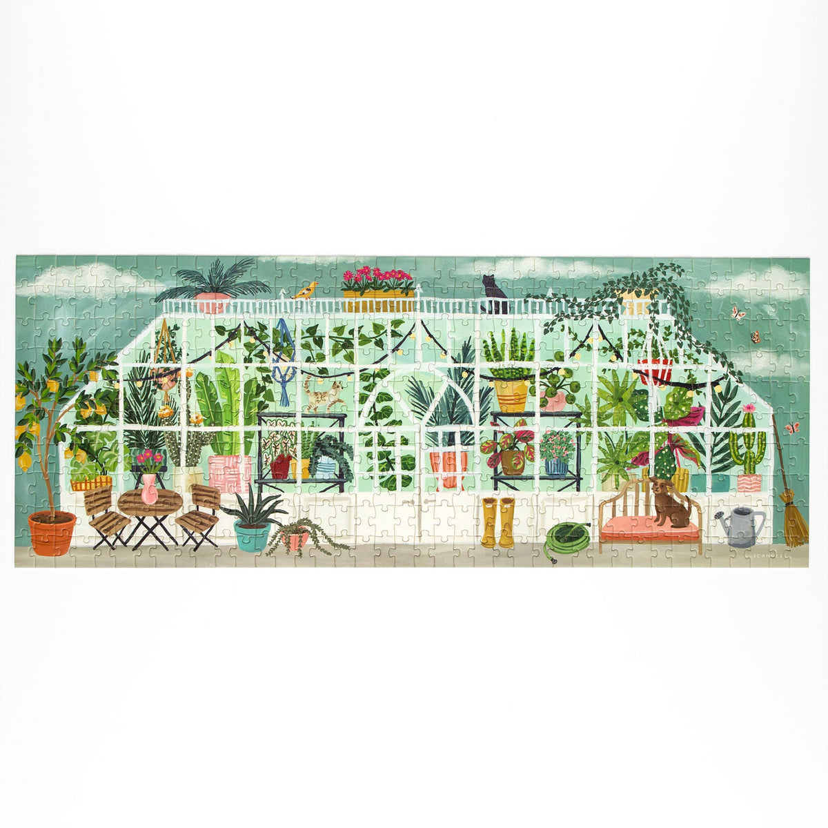 Greenhouse Panoramic - 400 Piece Jigsaw Puzzle