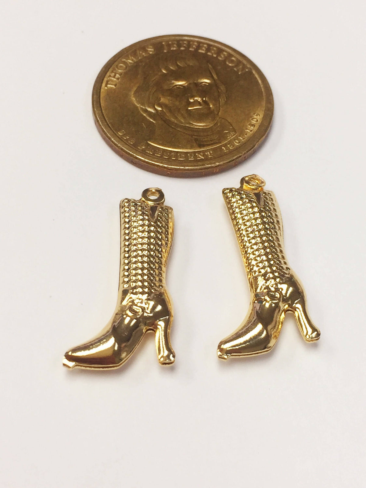 Boot Charm, Gold Filled Charms, Boot Jewelry, Cowboy Boot Charm, Charm For Necklace, High Heel Charms, Wholesale Charms, Charms For Necklace