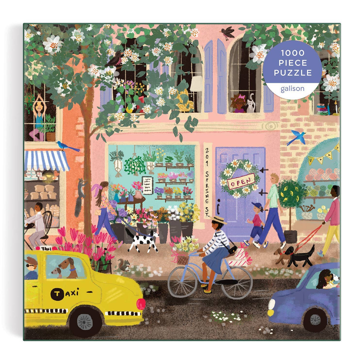 Spring Street 1000 Piece Puzzle In a Square box