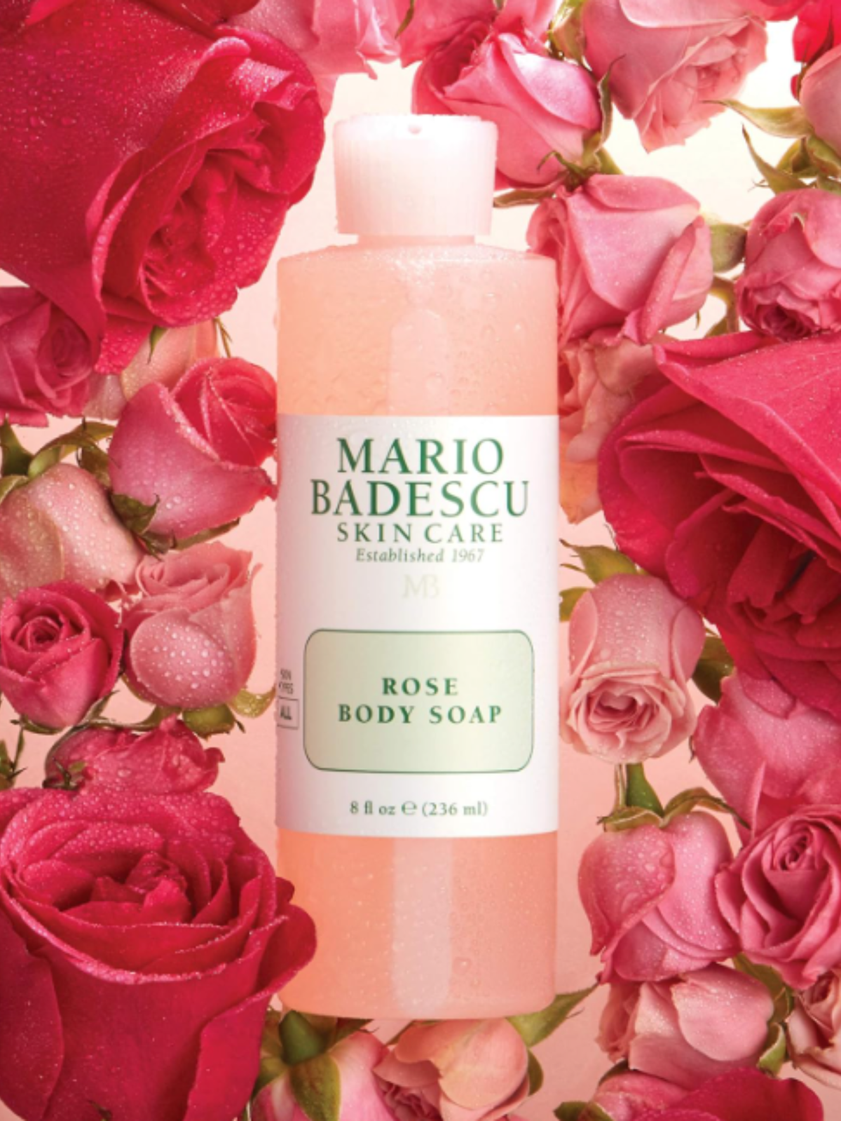 MARIO BADESCU Rose Liquid Body Soap 4oz