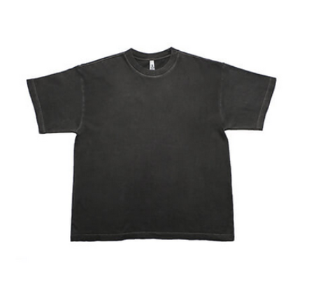 Oversized Short Sleeve Tee [HF-ZS4010]: Black / S
