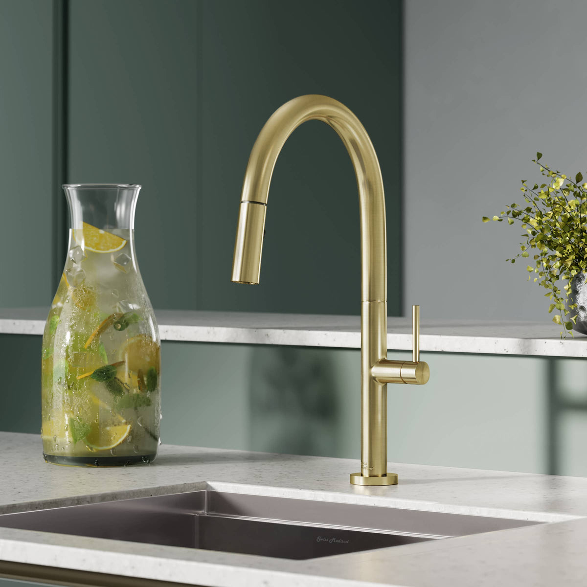 Chalet Single Handle Pull-Down Kitchen Faucet