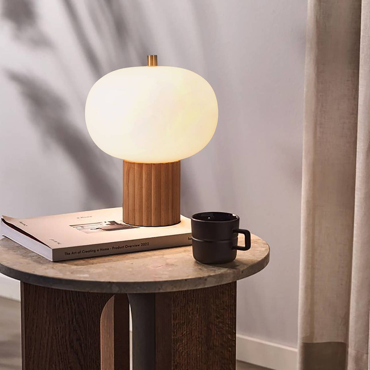Tambo Accent Table Lamp - Natural Ash Wood Finish