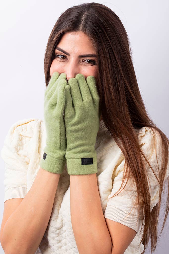 Pure Cashmere Classic Finger Gloves: Red