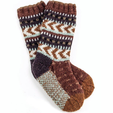 wool hand-knitted socks