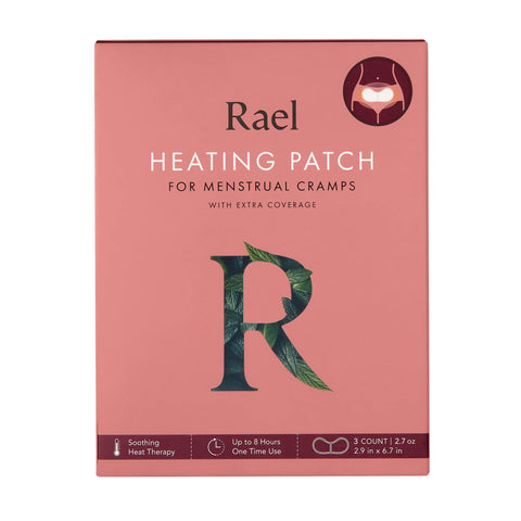 Rael Heating Patch for Menstrual Cramps with Extra Coverage