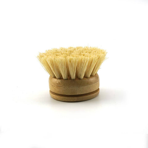 Bamboo kitchen dish brush replacement head