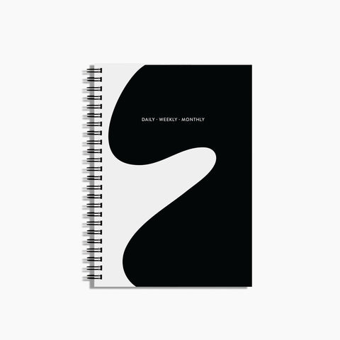 Daily Weekly Monthly Planner Small in Curves