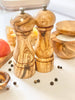 olive wood pepper or salt mill 6.5