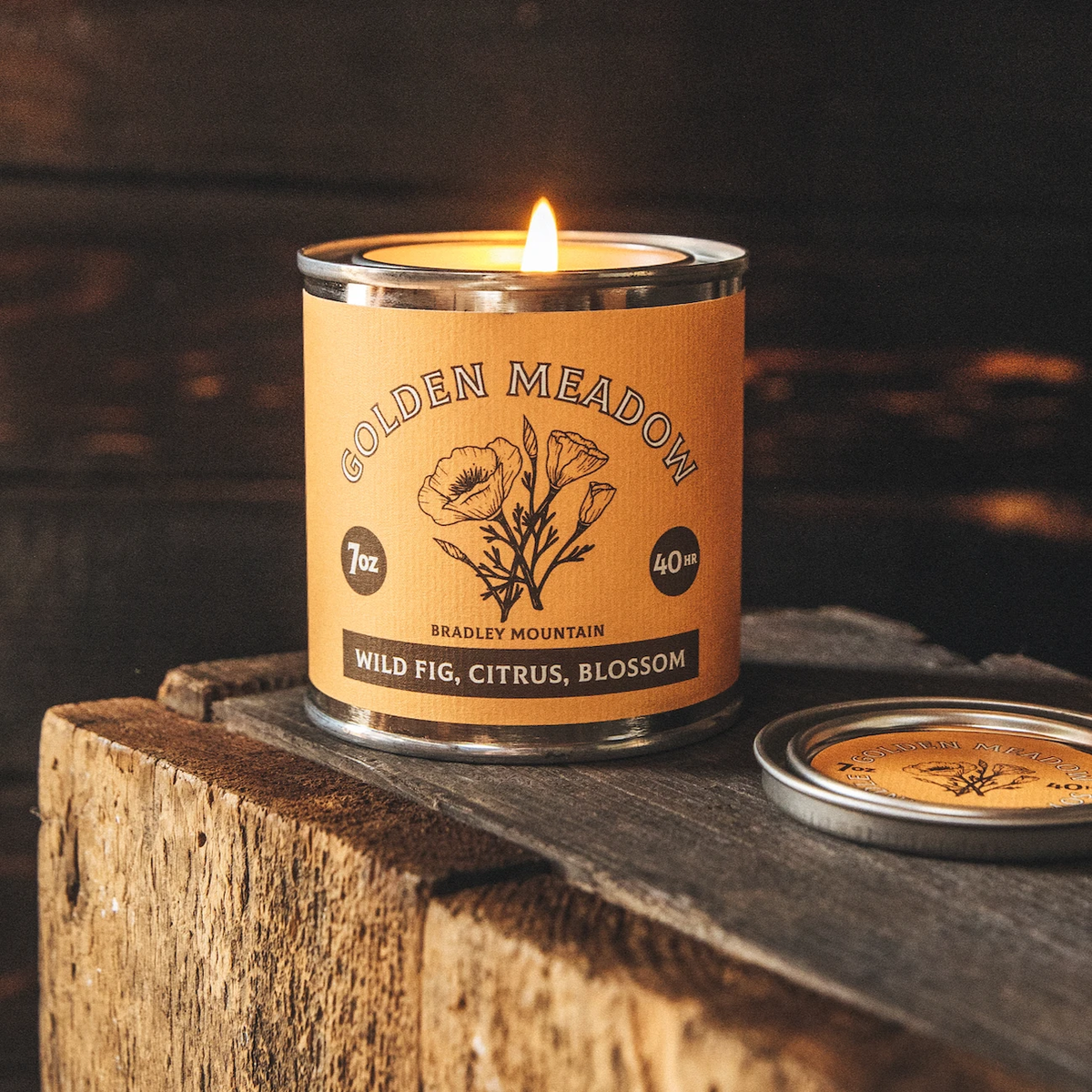 Golden Meadow Travel Candle