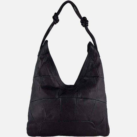 5082 Baron | Leather Patchwork Hobo Shopper Bag