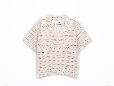 MIA Hand crochet organic cotton top