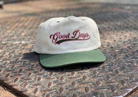 Good Days Varsity Hat - Salmon/Green