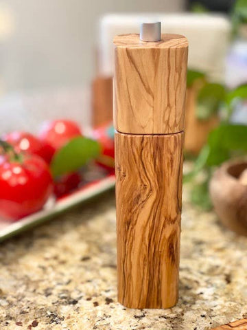 olive wood pepper mill