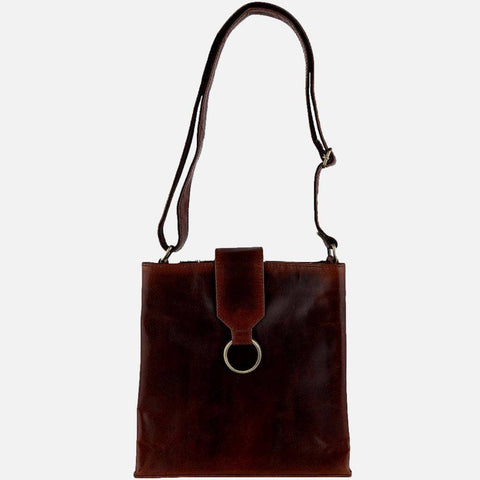 8018 Hols | Small Leather Bucket Bag for Women