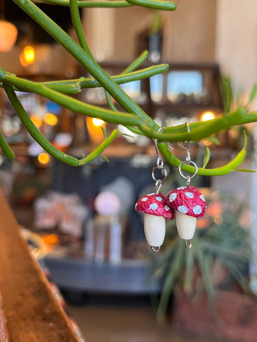 Mushroom Dangle Earrings